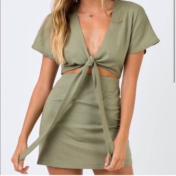 Princess Polly Dresses & Skirts - Princess Polly Linen Mini Dress